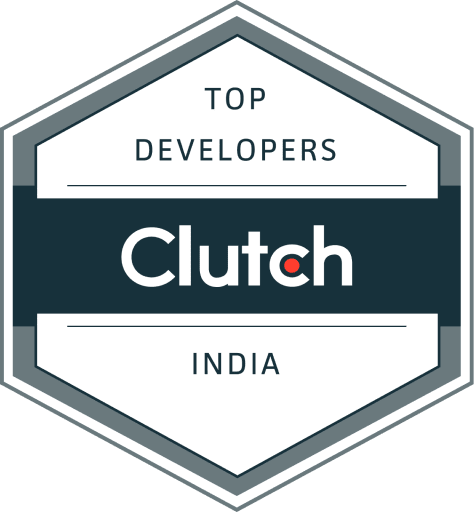 Shilsha Technologies recognized as Top Developers in India by Clutch award badge.